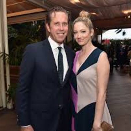 Judy Greer with her husband